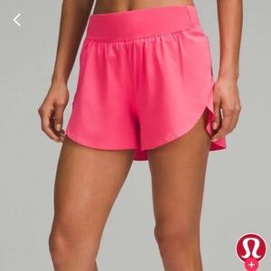 Lululemon Fast and Free High Rise Short 3” NWT Glaze Pink